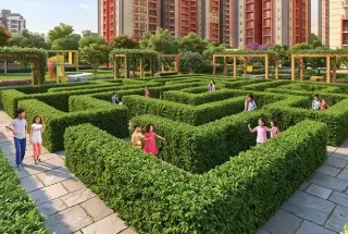 Garden Maze at Ashiana Amarah