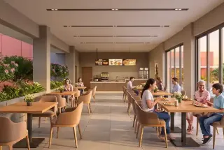 Cafeteria at Ashiana Amarah