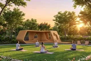 Yoga Lawn at Ashiana Amarah